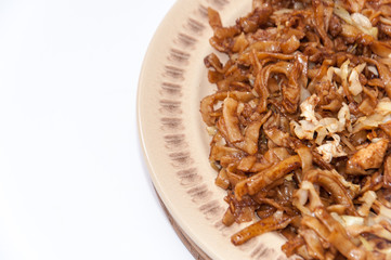 Chicken meat with cabbage on chinese way