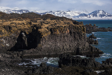 Impressive volcanic fjords in West Iceland