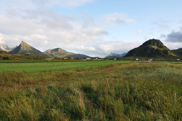 Norwegian nature / There are mountains plunging into the sea from hundreds of metres, fjords, tall mountain peaks, northern lights and midnight sun.