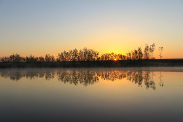 Obraz premium Beautiful sunrise view