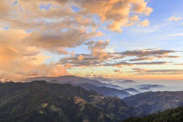 Obraz na płótnie Canvas The famous Hehuan Mountain of Taiwan