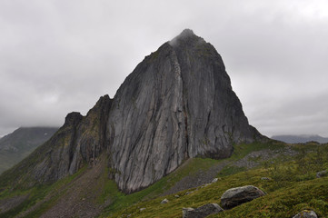 Norwegian nature / There are mountains plunging into the sea from hundreds of metres, fjords, tall...