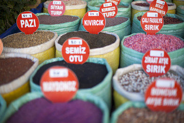 Legumbres y especias en Turquía