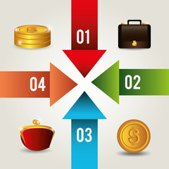 Money and Business design.