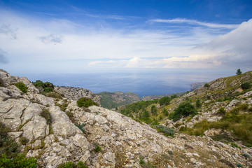 Beautiful view of Sierra de Tramuntana, Mallorca, Spain