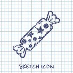 Candy with stars icon