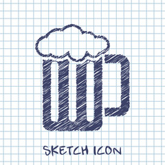 Glass of beer icon