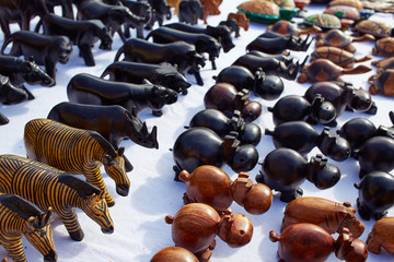 African handcrafts wooden crafts handcarved animals