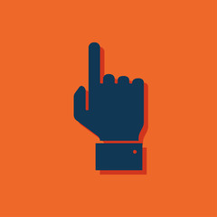 icon of pointing hand