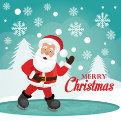 Merry christmas and happy new year card design