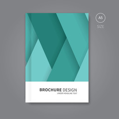 Vector book cover template design / brochure background layout with shadows concept for book