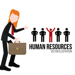 human resources illustration over white color background