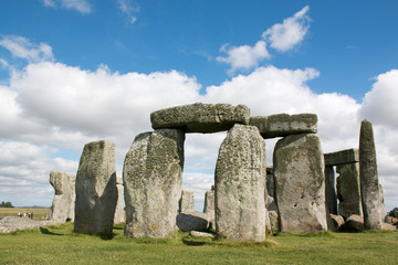 Stonehenge on a partly sunny day