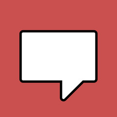 Fototapeta premium Speech bubble icon. One of set web icons