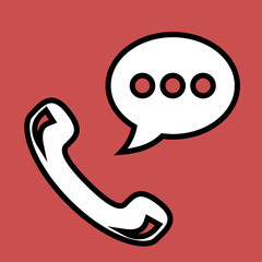 Speech bubble icon. One of set web icons