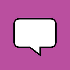 Speech bubble icon. One of set web icons