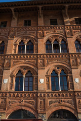 Facciata palazzo signorile, centro storico, Pisa