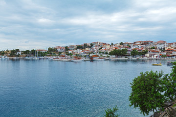 Fototapeta na wymiar View upon Neos Marmaras, Chalkidiki