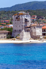 Phospfori tower in Ouranopolis, Mount Athos