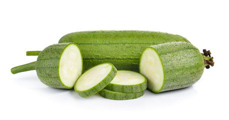 Sponge Gourd on white background