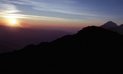 Obraz premium beauty sunrise landscape