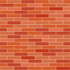 Brick wall background. Vector seamless pattern.