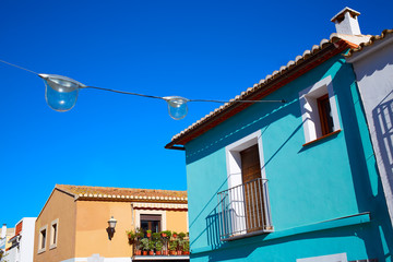 Denia Village mediterranean facades in Alicante