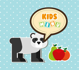 Naklejka premium kids menu 