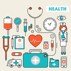 medication supplies set