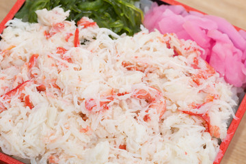 カニの海鮮弁当