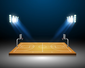 Fototapeta premium Vector Basketball Field.vector