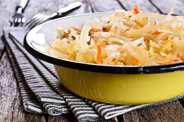Salad of sauerkraut