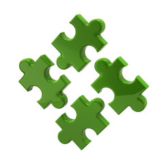 Green puzzle icon