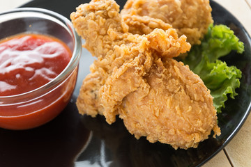 fried crispy chicken
