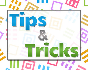 Tips And Tricks Colorful Abstract Squares Background 