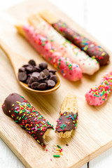 Dessert for Tea Break / Dessert / Dessert for Tea Break on Wooden Plate