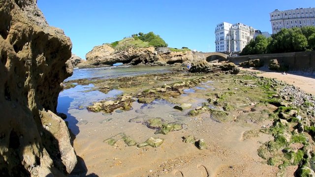 Low tide at Basta rock, Biarritz 