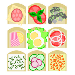 Nine kinds of sandwiches for all tastes (meat eaters, vegetarians, vegans)