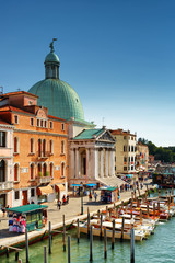 Fototapeta na wymiar View of the San Simeone Piccolo in Venice, Italy