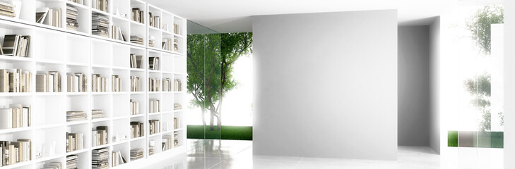 Private library (panoramic) © 4th Life Photography