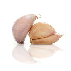 Fresh Shallot red onion isolated on white background (Herb)