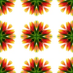 Kaleidoscopic mosaic seamless texture or background