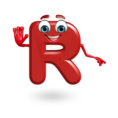 Cartoon Character of alphabet R