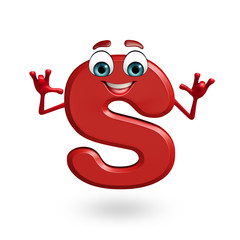 Cartoon Character of alphabet S