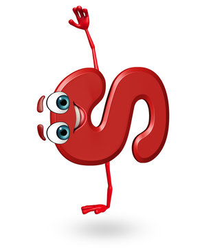 Cartoon Character of alphabet S