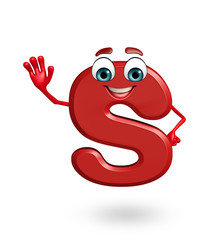 Cartoon Character of alphabet S