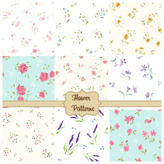 Flower patterns set