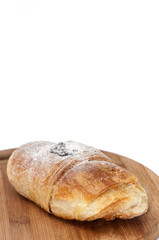 Puff pastry with powdered sugar