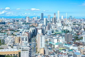 Naklejka premium 都心の風景・池袋方面