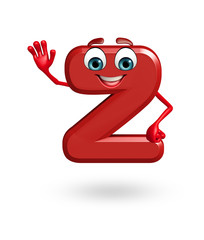 Obraz premium Cartoon Character of alphabet Z